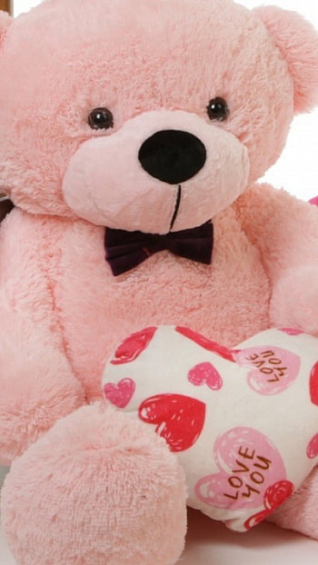 Teddy Bear Wale, Pink, Love HD phone wallpaper