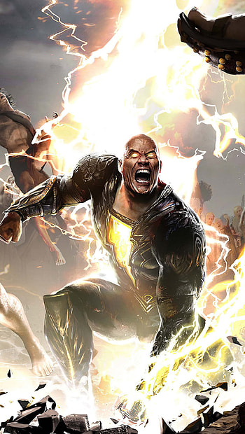 Black Adam, movie, 2021, ultra HD phone wallpaper