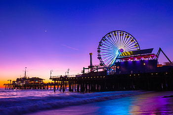 Santa Monica Pier , santa-monica-pier, ferris-wheel, world, graphy HD wallpaper