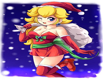 Merry Christmas, princess peach, christmas HD wallpaper