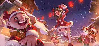 Christmas, haiyu, red, fantasy, craciun, hai yu, girl HD wallpaper