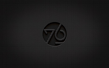 system76 carbon logo, , grunge art, carbon background, creative, system76 black logo, Linux, system76 logo, system76 HD wallpaper
