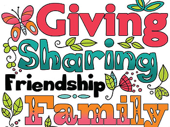 Family Friends, Orange, white, green, red, text HD wallpaper