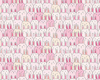 Pattern, easter, rabbit, bunny, pink, texture HD wallpaper