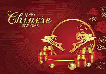 Year of the rabbit, holiday, Chinese New Year HD wallpaper