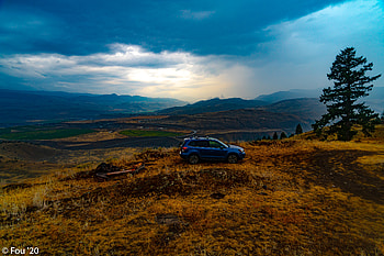 Grass, Cars, Car, Side View, Dahl, Distance, Valley HD wallpaper