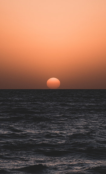 Nature, Water, Sunset, Sea, Twilight, Waves, Dusk HD phone wallpaper