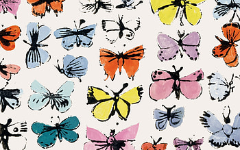 Butterflies, Andy Warhol HD wallpaper
