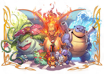 Cool Pokemon - Pokemon Blastoise Charizard Venusaur - - HD wallpaper