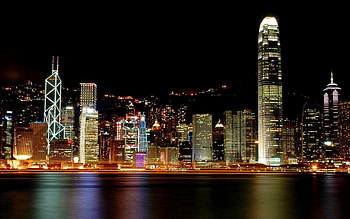 Landscape, Cities, Houses, Night, Architecture HD wallpaper