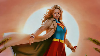 Supergirl Iconic And Powerful, supergirl, milly-alcock, superheroes, dc-comics, artwork, artist, digital-art, art, deviantart HD wallpaper