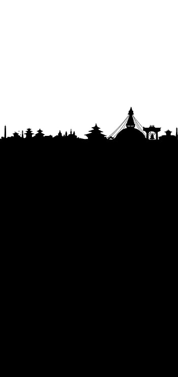 Nepal, art, famous, kathmandu, design, black, boudhha, budhha, swyambhu HD phone wallpaper