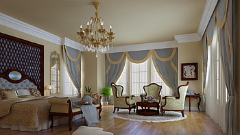 Interior chandelier, Classical bedroom, Chair-bed design, Timeless elegance HD wallpaper