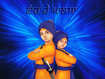 chote sahibjade, sahibjade, guru, kirpan, kakaar, khalsa, sikh HD wallpaper
