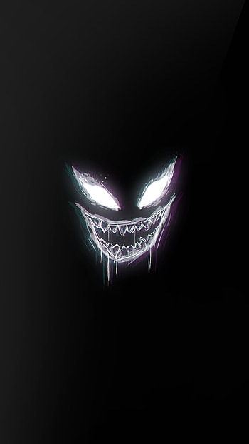 phonk face black, red, glitch, blue, teeth, Serbia, black_background, eyes HD phone wallpaper