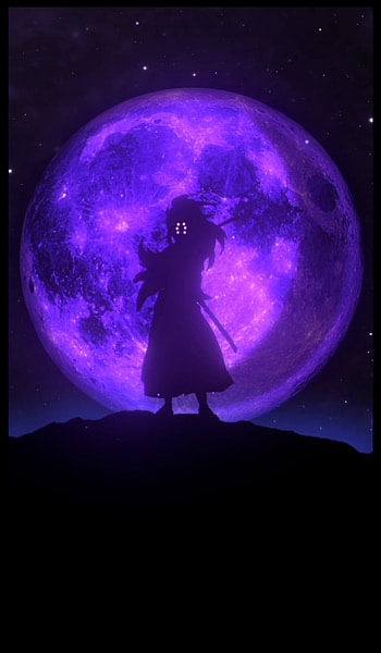 Kokushibo, magenta, art HD phone wallpaper