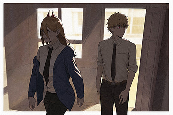 Chainsaw Man : Power & Denji in Anime Spotlight, Power (Chainsaw Man), Denji (Chainsaw Man), Anime, Chainsaw Man HD wallpaper