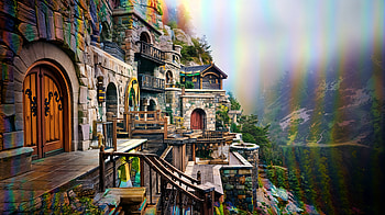 Dwarven Stronghold: A Stunning Ultra, castle, architecture, nature, landscape HD wallpaper