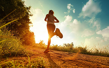 Morning run, Running HD wallpaper