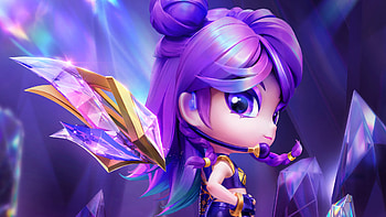 Kai'Sa Chibi LoL, Kai'Sa (League of Legends), video game, League Of Legends, chibi HD wallpaper