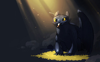 Toothless Amazing Art, how-to-train-your-dragon, movies, animated-movies, dragon, artist, night-fury HD wallpaper