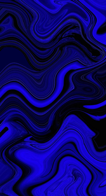 Bright Blue Goo, design, unique, pattern, abstract, flowing HD phone wallpaper