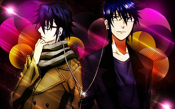 .:· Halftone by Suzukaseed ·:., heads, Munakata Reishi, scarves, glasses, Scepter 4, Fushimi Saruhiko, K Project HD wallpaper