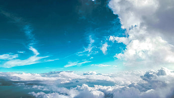 Blue sky and clouds, , Tranquil backdrop, Peaceful scene HD wallpaper