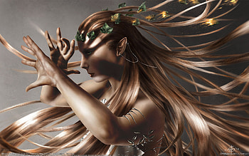 Abraxas Scorcher, beautiful, elf, cg, hair HD wallpaper