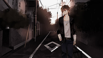 Anime, Men HD wallpaper