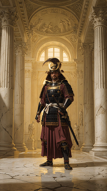 Imperial Samurai, Palace Sentinel, Golden Hall Guardian HD phone wallpaper