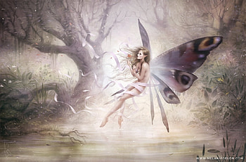 Angelic Fairy, art, girl, beautiful, serene, woman, fairy, digital, fantasy, pretty, fine HD wallpaper