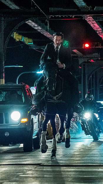 John Wick, Action-packed thriller, Intense fight scenes, Legendary assassin HD phone wallpaper