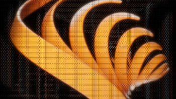 Orange Backdrop Pattern Ribbons, abstract, pattern, artist, artwork, digital-art HD wallpaper