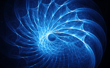 Blue, spirals, lines, digital art HD wallpaper