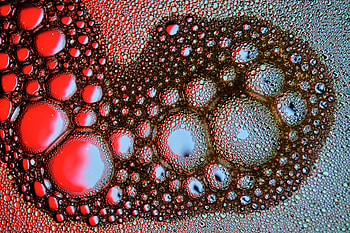 Abstract, Water, Bubbles, Foam HD wallpaper