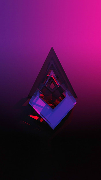 Diamond Shaped Symbol Abstract Red Gradation Background 6 . HD phone wallpaper