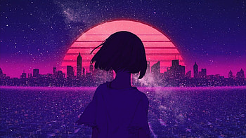 Lofi Aesthetic, Purple Lofi HD wallpaper