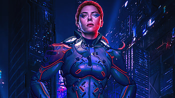 Black Widow Cyberpunk , black-widow, 2020-movies, movies, cyberpunk, artist, artwork, digital-art, artstation HD wallpaper