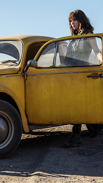 Transformers, Bumblebee, Hailee Steinfeld, 7K HD phone wallpaper