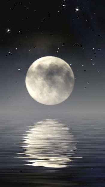 Moon, Moon Reflection HD phone wallpaper