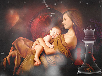 Bella and baby Renesmee, twilight, baby, movies, breaking dawn, bella HD wallpaper