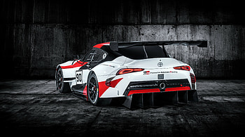 Toyota GR Supra, sports car, rear, 2019 HD wallpaper
