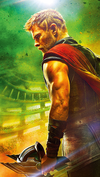 Mighty Thor, Asgardian warrior, Marvel movie, Thor Ragnarok HD phone wallpaper