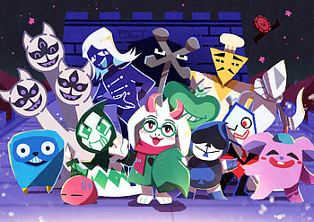 Deltarune Legends: Rouxls Kaard, Lancer & Ralsei Ultra, Lancer (deltarune), Ralsei (deltarune), video game, deltarune HD wallpaper