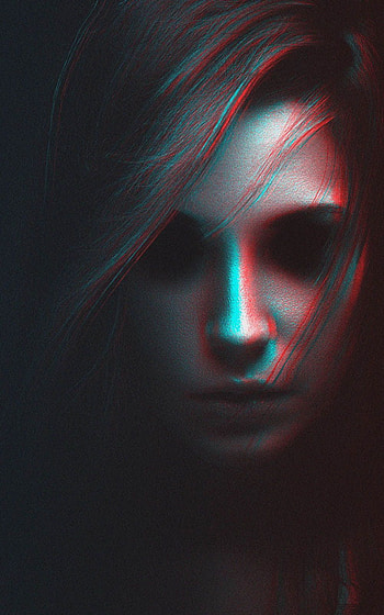 Creepy girl HD phone wallpaper