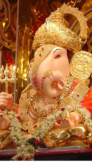 Dagdusheth Ganpati, Lord Ganpati HD phone wallpaper