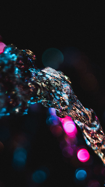 Water, Lights, Macro, Glare, Bokeh, Boquet, Gleam, Jet HD phone wallpaper