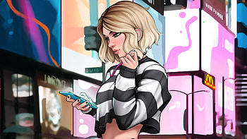 Gwen Stacy Other Busy Day , gwen-stacy, superheroes, artist, artwork, digital-art, pixiv HD wallpaper