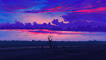 Morning Routine , evening, clouds, sky, artist, artwork, digital-art HD wallpaper